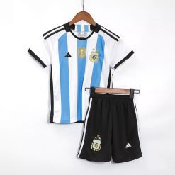 Camisola Argentina Criança Equipamento Principal Três estrelas 2022-23