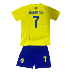 Camisola Al Nassr FC Cristiano Ronaldo 7 Criança Equipamento Principal 2023 2024